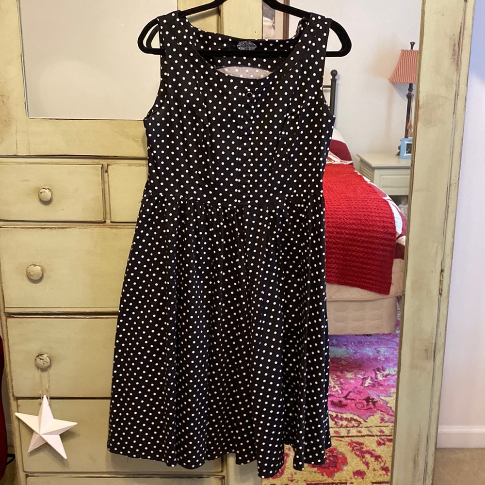 Black & White Polka Dot Fit & Flare